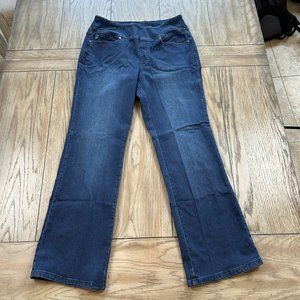 Belle by Kim Gravel Triple Luxe Regular Denim Boot Cut Jean Dark Indigo